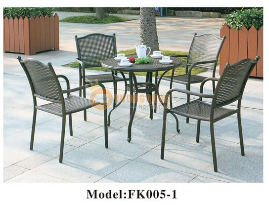 bộ bàn ghế sân vườn kiểu dáng cổ điển ZXFK005-1